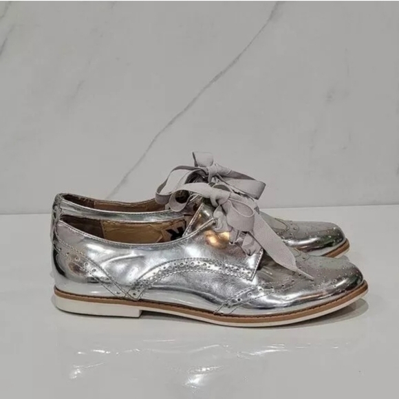 Arizona Jean Co. | Oxford Metallic lace-up dress shoes Size 7.5 - Picture 2 of 8